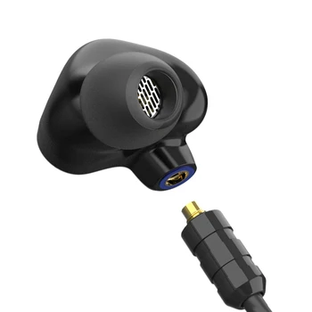 BGVP DMG 2DD 4BA Hibridni Voznik in-ear slušalke Zaslon šumov žično Glasbe Čepkov, ki teče MMCX Kabel predvajalnik glasbe 3