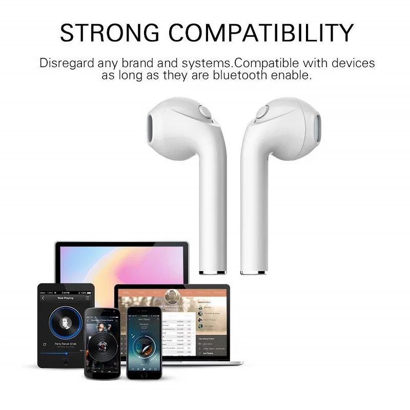 I7s TWS Brezžične Bluetooth Slušalke za Verykool Lotus II 2 s5005 s5001 Glasbe Slušalka Polnjenje Box 0