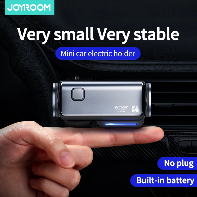 Mini Električni Avto Nosilec za Telefon, Stojalo Za iPhone, SAMSUNG Xiaomi Huawei na Digitalni Zaslon Auto Smart Lock & Odpri imetnikov za phon 4