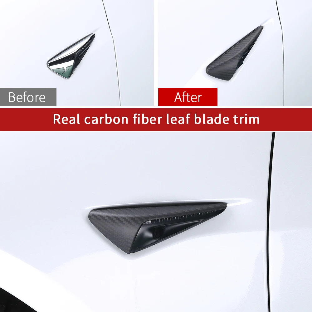 Zunanjost mat ogljikovih vlaken za Tesla model 3 dodatna oprema/avto dodatki model 3 tesla tri tesla model 3 ogljika/dodatki 4