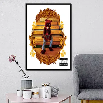 P108 Kanye West Življenje Pablo Vi Vroče Album Glasbe Zajema Hip Hop, Pop, Rap, Umetnost, Slikarstvo Svile Platno Plakat Steno Doma Dekor 5224