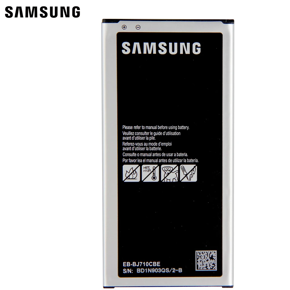 Samsung Original Nadomestna Baterija EB-BJ710CBC Za GALAXY 2016 Različica J7 J710F J710K J710H J7108 SM-J7109 EB-BJ710CBE 4