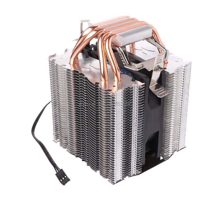 1PC Termalno Pasto + 4 Heatpipe 130W Rdeče CPU Hladilnik 3-Pinski Fan Heatsink Za Intel LGA2011 AMD AM2 1