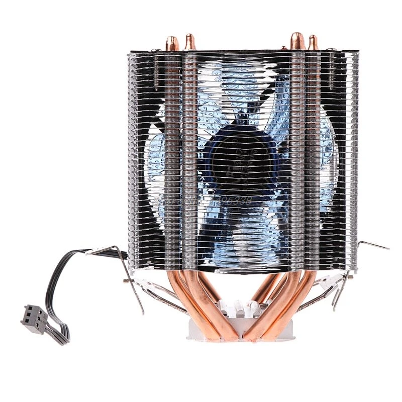 1PC Termalno Pasto + 4 Heatpipe 130W Rdeče CPU Hladilnik 3-Pinski Fan Heatsink Za Intel LGA2011 AMD AM2 4