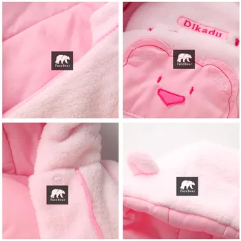 Nova moda 2021 Novorojenčka pozimi vrhnja oblačila baby igralne obleke coral runo bombaž, oblazinjeni malčke baby girl obleke zadebelitev jumpsuits 52572