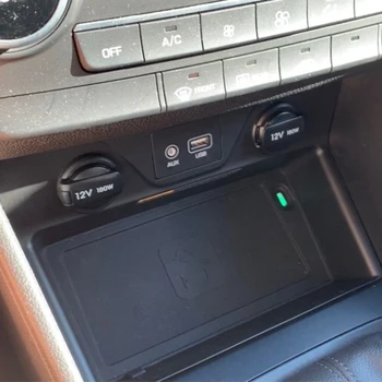 10w avto qi brezžično polnjenje telefona polnilnik za Hyundai Tucson 2016 2017 2018 2019 polnjenje ploščo pribor nosilec za telefon 0