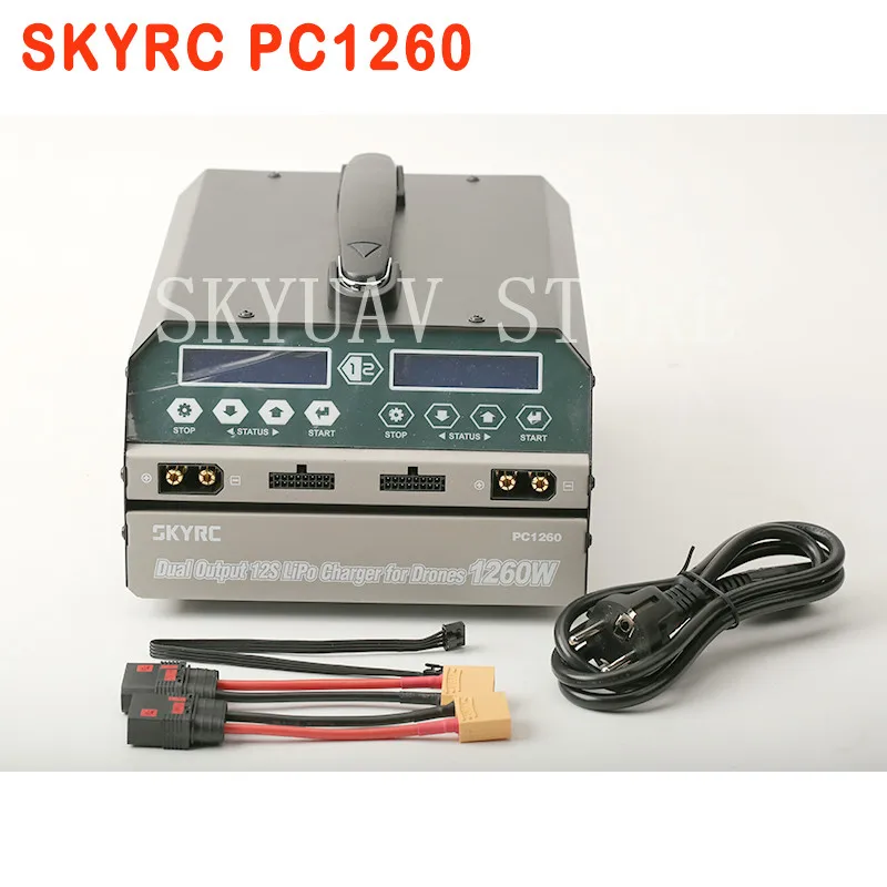 SKYRC PC1260 Dual Channel 12S Litijeva Baterija, Polnilnik 1260W 12A za Kmetijske uav baterije CE FC ROHS certificiranje 4
