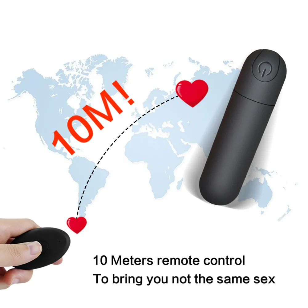 Zmogljiv Mini Bullet Vibrator USB Vibrator z Brezžičnim Daljinskim Klitoris Vagine Stimulator Vibratorji za Ženske 2