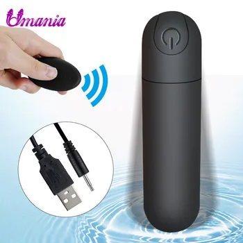 Zmogljiv Mini Bullet Vibrator USB Vibrator z Brezžičnim Daljinskim Klitoris Vagine Stimulator Vibratorji za Ženske 3