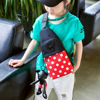 Disney Mickey Minnie Otroke mini torba fant dekle risanka lutka torba torba messenger Potovalni zaboji za shranjevanje vrečko 5