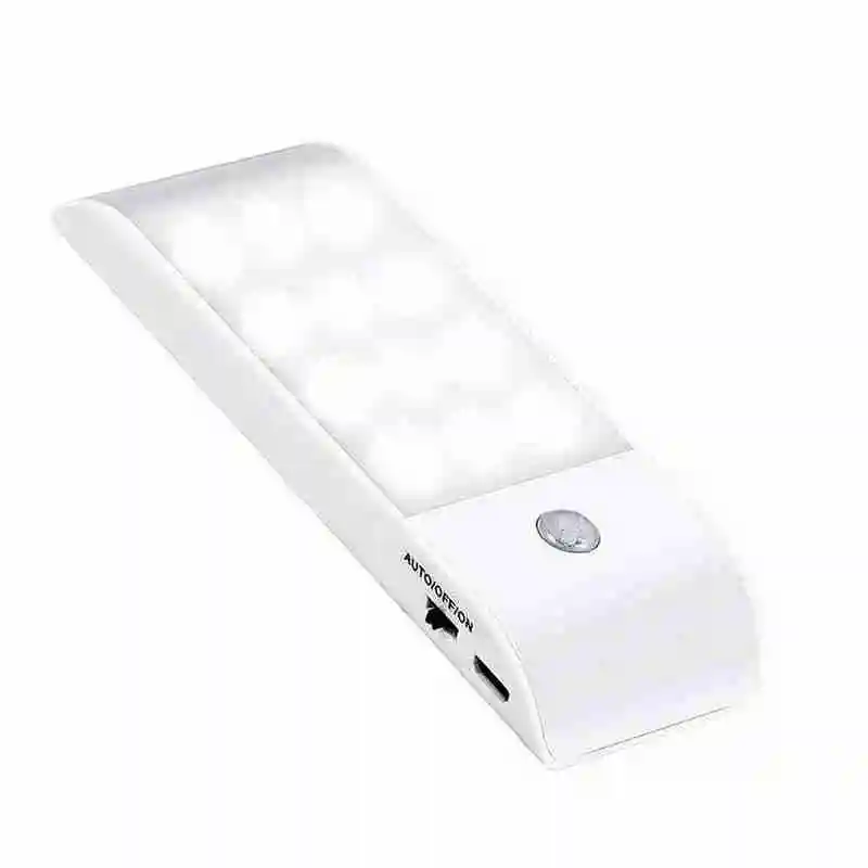 12 LED Polnilna Senzor Gibanja Kabineta Luči Z USB Kabel za Polnjenje Noč Svetlobe Kabinet Svetilka 1