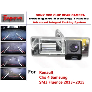 Renault Clio 4 Samsung SM3 Fluence 03~05 CCD Avto Backup Parkiranje Kamera Inteligentni Skladbe Dinamično Usmerjanje Zadaj ViewCamera 54370