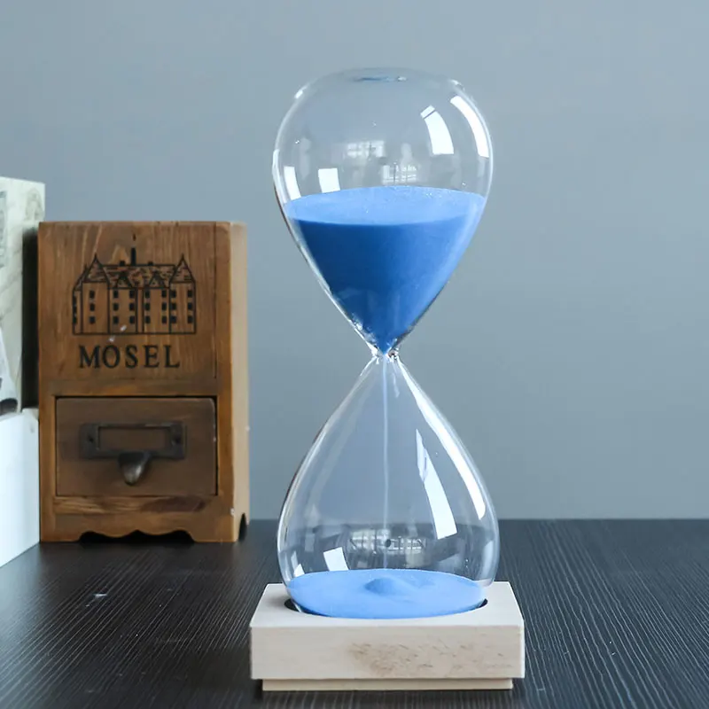 60 minut hourglasses Lesa znanja peščena ura kristalno steklo 1 uro sandglass Barvna kakovost peska, Čitljivo obrti Ustvarjalne spominkov 5