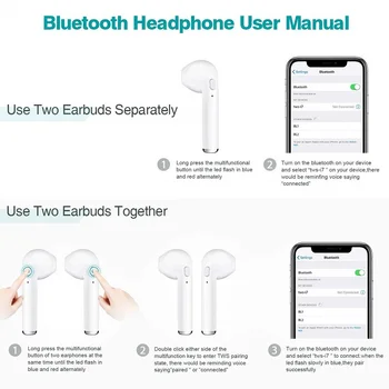 I7s TWS Brezžične Bluetooth Slušalke za Uhans A101 U200 / UMiDIGI Ž Pro Music Slušalka Polnjenje Box 2