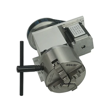 CNC 4. osi A aixs Rotacijske osi, s 65 mm vpenjalne čeljusti za cnc usmerjevalnik cnc miiling pralni Rotacijske osi, K5M-6-100 100mm 3 čeljusti 4 jaws 5543