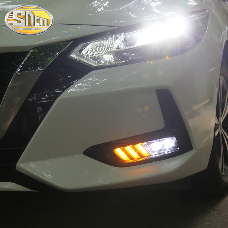 Led Dnevnih Luči Za Nissan Sentra 2020 Xtrail 2017-2020 Qashqai 2019 2020 Brcne 2017-2020 LED svetilka za Meglo vključite signal DRL 5