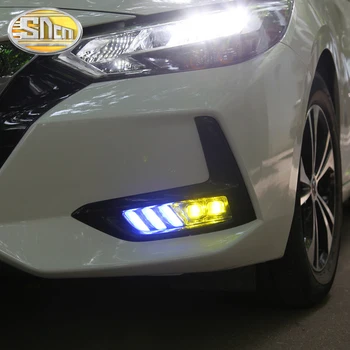 Led Dnevnih Luči Za Nissan Sentra 2020 Xtrail 2017-2020 Qashqai 2019 2020 Brcne 2017-2020 LED svetilka za Meglo vključite signal DRL 2