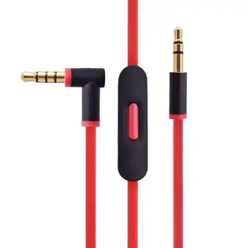 3,5 mm Kabel Za Bije Solo2.0 Vgrajen Daljinski Mikrofon Slušalke Visoke Kakovosti 2 Svečke Podaljšek Avdio Kabel za Beats Solo 2.0 5