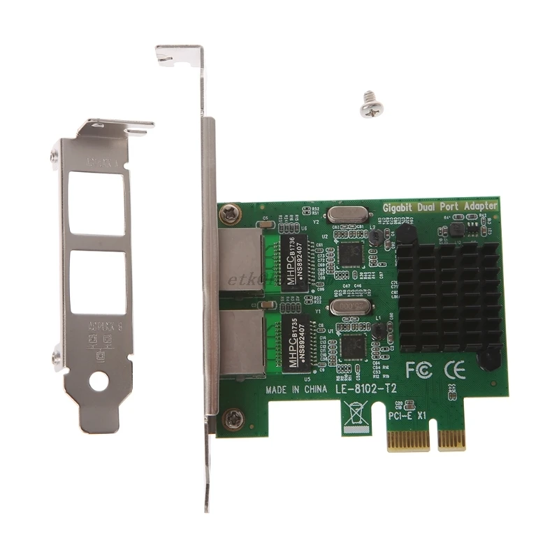 Dual-Port PCI-E X1 Gigabit Ethernet mrežne Kartice 10/100/1000Mbps Stopnja Adapter 4