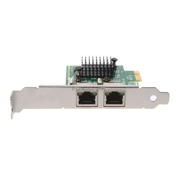 Dual-Port PCI-E X1 Gigabit Ethernet mrežne Kartice 10/100/1000Mbps Stopnja Adapter 5671