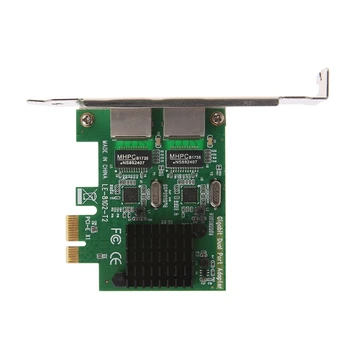 Dual-Port PCI-E X1 Gigabit Ethernet mrežne Kartice 10/100/1000Mbps Stopnja Adapter 1
