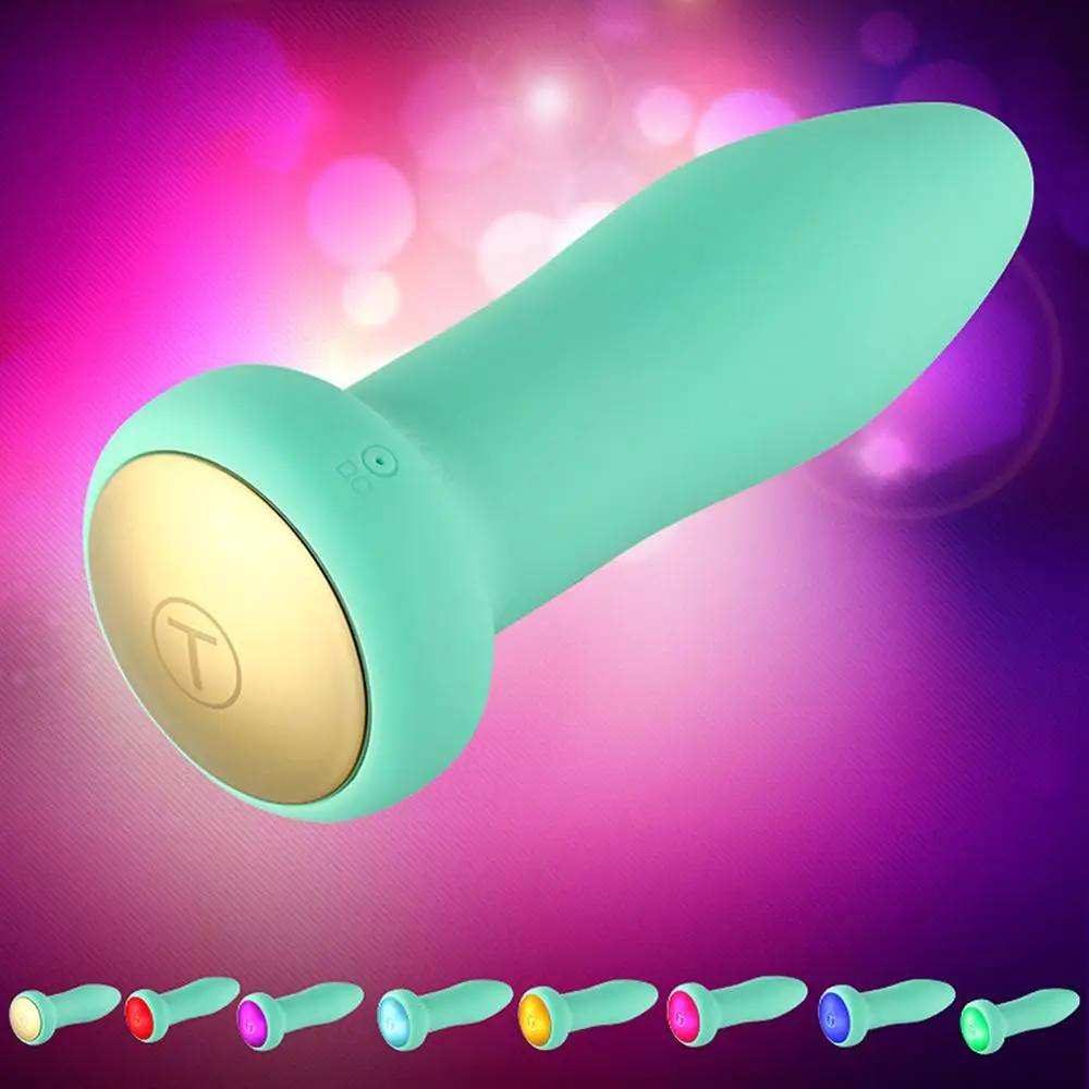5 Načini Vibrator LED Luči se Dotaknite Spreminjanje Barv Anus Plug Butt Plug Odraslih Spolnih Igrač za Moške, Ženske 4