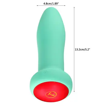 5 Načini Vibrator LED Luči se Dotaknite Spreminjanje Barv Anus Plug Butt Plug Odraslih Spolnih Igrač za Moške, Ženske 5