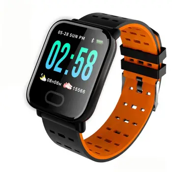 A6 Pametno uro s Srčnega utripa Fitnes Tracker Krvni Tlak Smartwatch 3
