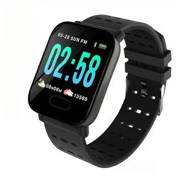 A6 Pametno uro s Srčnega utripa Fitnes Tracker Krvni Tlak Smartwatch 4