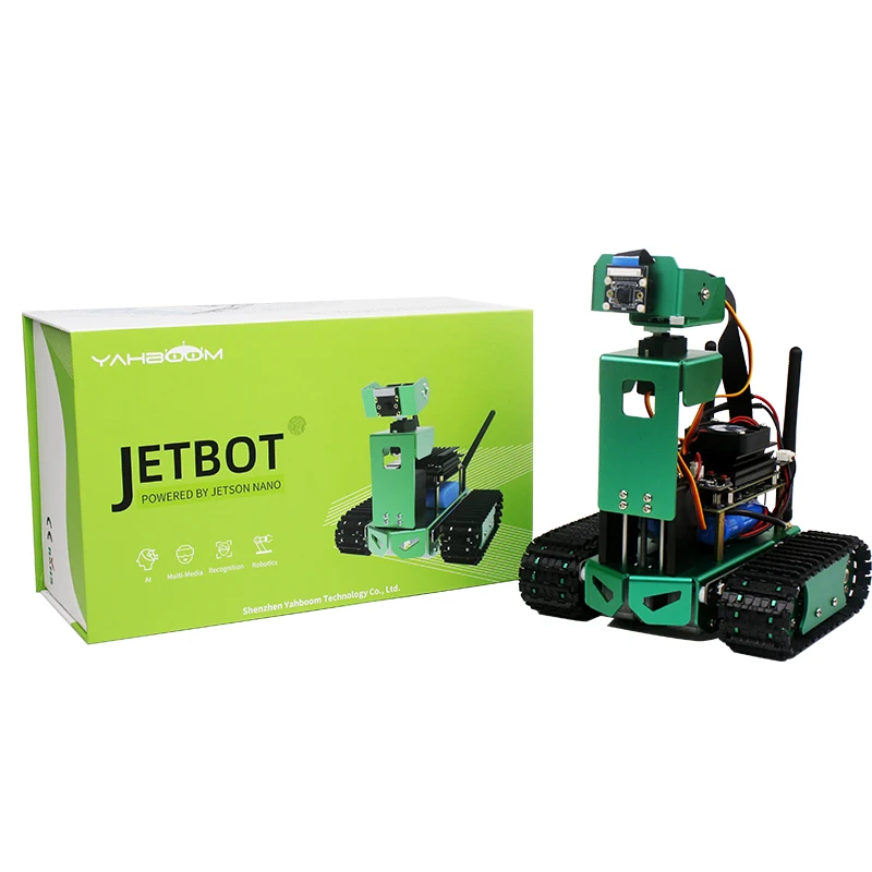 Jetbot sAI avto robot z 8 milijonov HD kamera .( z ali brez) Jetson Nano odbora.standard ali Podpora kamere do navzdol 2