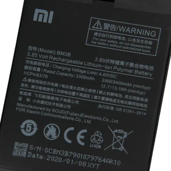 Originalne Nadomestne Baterije Za Xiaomi MIX2 MIX 2 BM3B Pristno Baterijo Telefona 3400mAh 3