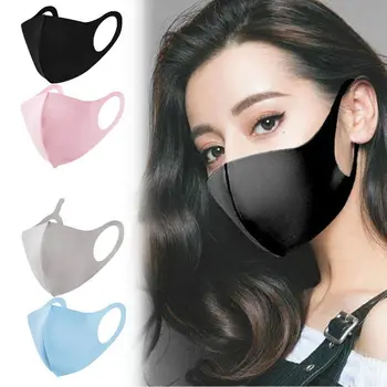 Usta Maske Moda Respirator Stroj za Večkratno uporabo Črno Masko Za Odrasle Dustproof Goba maske Usta maske 1