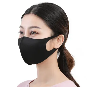 Usta Maske Moda Respirator Stroj za Večkratno uporabo Črno Masko Za Odrasle Dustproof Goba maske Usta maske 2