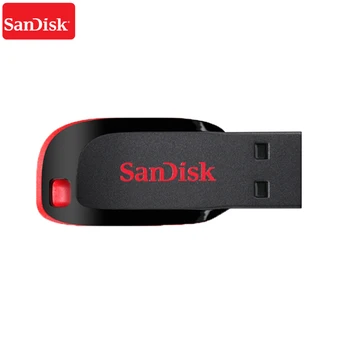 Prvotne SanDisk Cruzer Blade CZ50 USB 2.0 Flash Disk 32GB 64GB 128G 16GB Pero Pogoni USB 2.0 Podpora uradni preverjanje 1