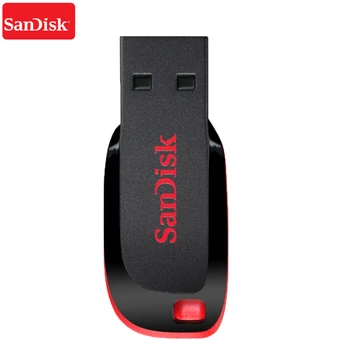 Prvotne SanDisk Cruzer Blade CZ50 USB 2.0 Flash Disk 32GB 64GB 128G 16GB Pero Pogoni USB 2.0 Podpora uradni preverjanje 4