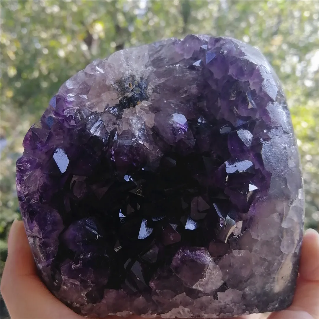 1,2 kg tog kakovosti naravnih ametist geode ametist gruče temno vijolična quartz crystal ornament zdravljenje darilo za bolne 2