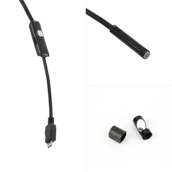 1M/1,5 M/2M/3,5 M 7mm Objektiv HD 480P USB OTG Kača Endoskop Nepremočljiva 6 Led Pregled Cevi Fotoaparat Borescope Za Android Telefon PC 5