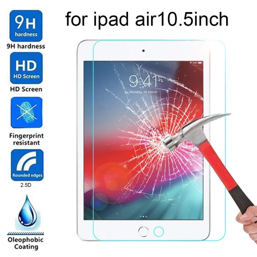 10D 9H Kaljeno Steklo za Apple iPad Zraka 3 2019 Screen Protector za I Pad Zraka 10.5 Palčni 2019 Air3 Tablet Zaščitno folijo za Steklo 2
