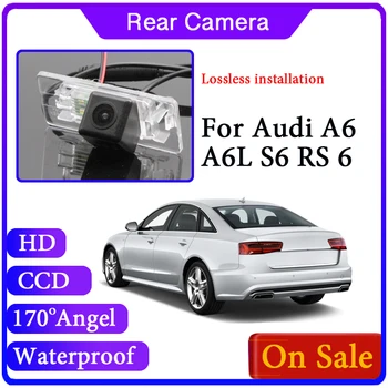 Avto Zadaj Pogled Nazaj Gor CAM Za Audi A6 A6L C6 4F C7 4G 2004~2018 Obračalni vodoodporen Fotoaparat 2