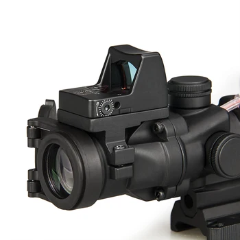 PPT 3.5x35 Taktično Riflescope Pravi Fiber Optics s RMR Rdečo Piko in Killflash Pokrovček Objektiva Zaščitnik 2.4 palčni okularjem gs10406 3