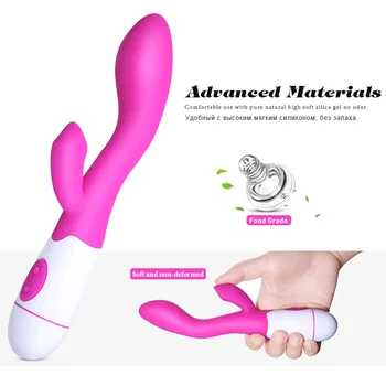G Spot Vibrator, Vibrator Ženski Masturbator Moški Penis Vaginalne Massager Rabbit Vibrator USB Polnilne Intimno Sex Igrača za Ženske 4