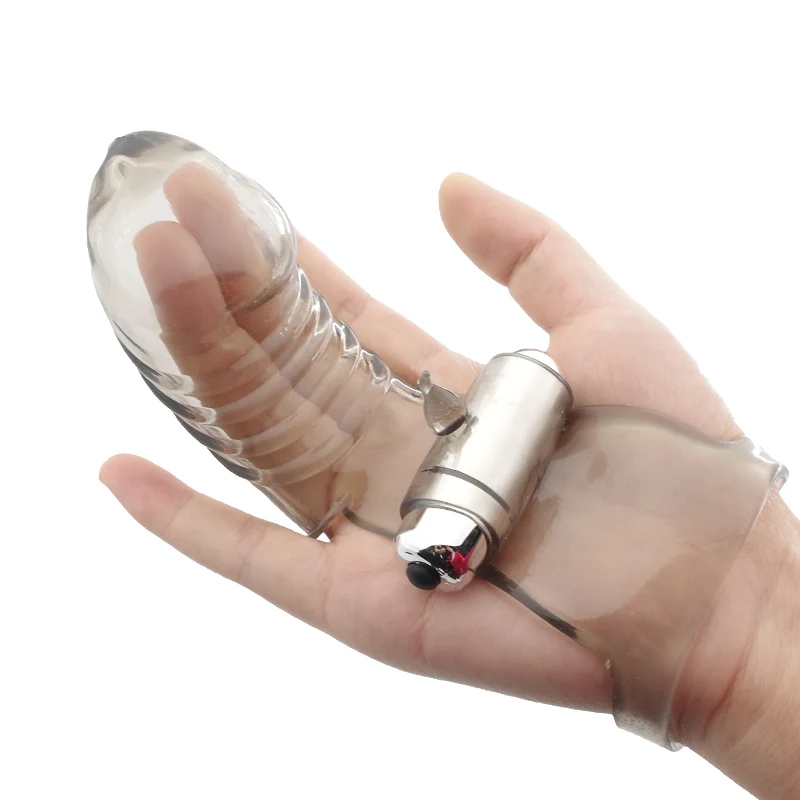 Velik Prst Vibrator Klitorisa in G-spot Stimulator Massager Vibrator Vodotesen Prst Klitoris Vibrator Sex Igrače za Ženske, Seks Izdelka 5
