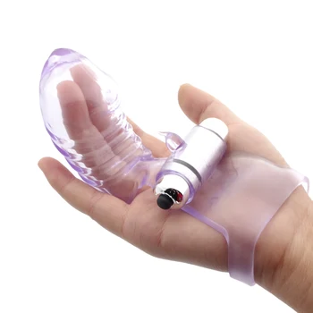 Velik Prst Vibrator Klitorisa in G-spot Stimulator Massager Vibrator Vodotesen Prst Klitoris Vibrator Sex Igrače za Ženske, Seks Izdelka 6485