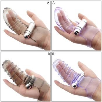 Velik Prst Vibrator Klitorisa in G-spot Stimulator Massager Vibrator Vodotesen Prst Klitoris Vibrator Sex Igrače za Ženske, Seks Izdelka 1