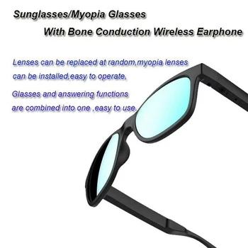 GL01 Bluetooth Smart Glasses Kostne Prevodnosti Stekla IP67 Vodotesne slušalke Bluetooth sončna Očala Modre Svetlobe Dokaz Očala 6489