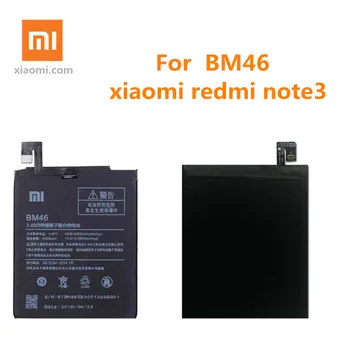 Prvotne Xiaomi BM46 Baterije bm46 Xiaomi Redmi Opomba 3 Baterije Za hongmi Opomba 3 Pro Note3 Pro Mobilni Telefon Redmi Opomba 3 6500