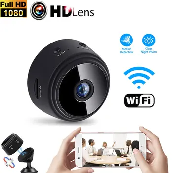 HD 1080P WiFI, Mini Kamero Street Smart Home Security Dvr Nočno opazovanje Gibanja Zazna P2P Video Kamere, Daljinsko upravljanje Fotoaparata 1