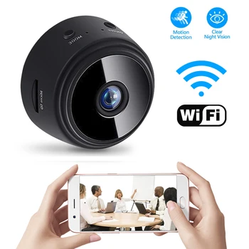 HD 1080P WiFI, Mini Kamero Street Smart Home Security Dvr Nočno opazovanje Gibanja Zazna P2P Video Kamere, Daljinsko upravljanje Fotoaparata 4