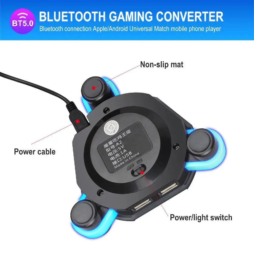 PUBG Gamepad, USB, žični/Brezžični Bluetooth Krmilnik za Igre Igre Pretvornik Igra Adapter za PUBG Mir Elite 3