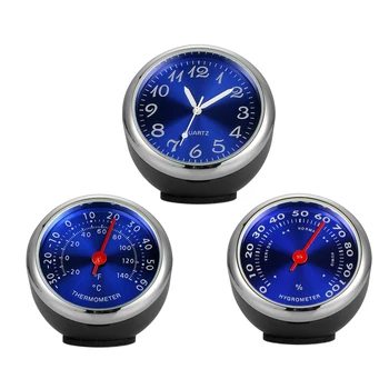 Avto Okrasek Za Avtomobilsko Ura Auto Watch Termometer, Higrometer Doma Avtomobile Notranje Opreme Uro V Avto, Dodatna Oprema 1